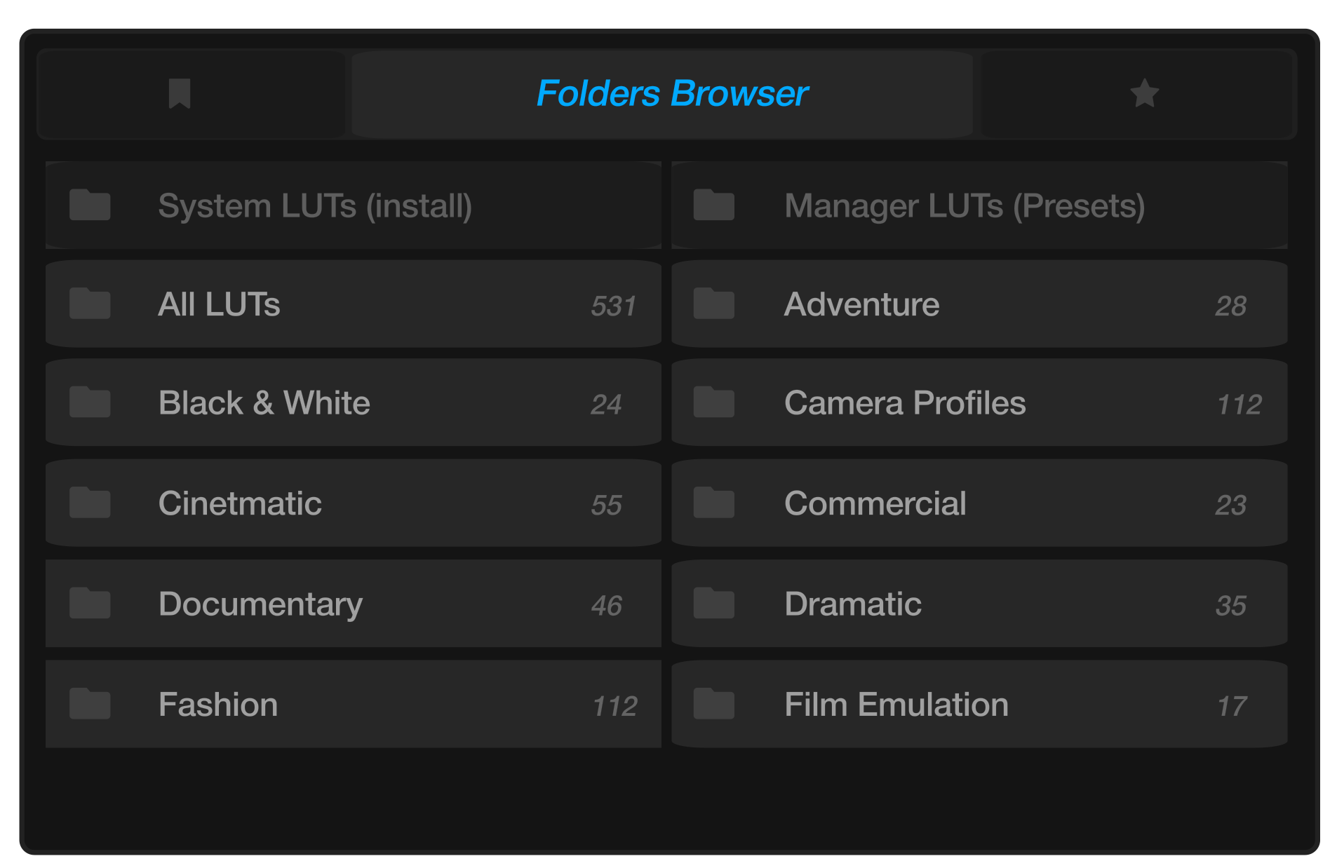 Folders Browser